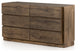 Perrin 6 Drawer Dresser, Rustic Fawn