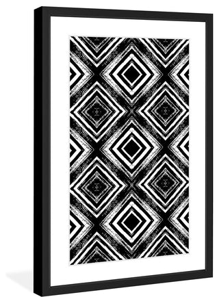 "Square Connection" Framed Painting Print, 20"x30"