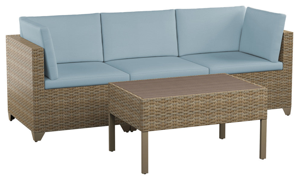 Maui 4-Piece Outdoor Conversation Set With Coffee Table