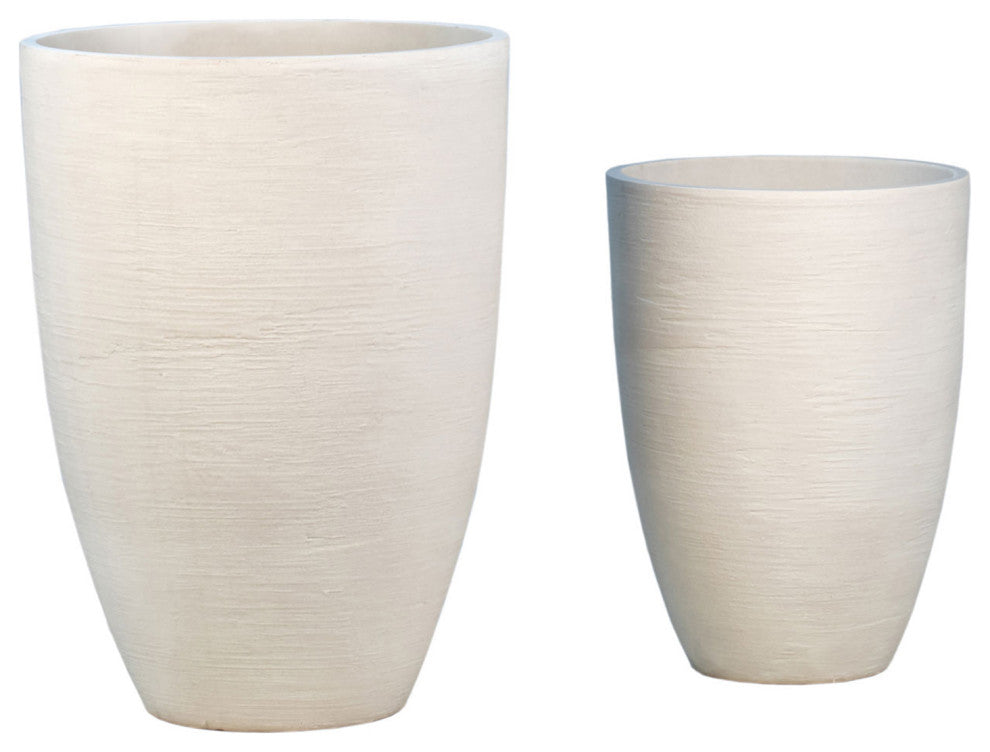 White Composite Planter Pot Large