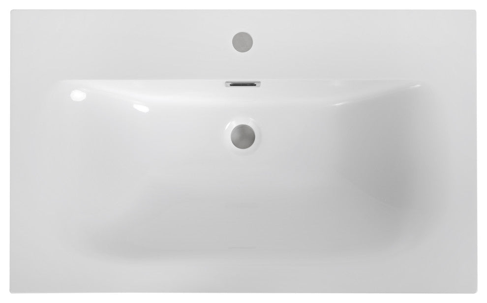 32" Solid Surface Resin Streamline K-2112-32 Vanity Top