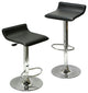 Spectrum, Adjustable Air Lift Stool, Black Faux Leather, Rta, Set of 2