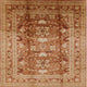 Ahgly Company Indoor Square Mid-Century Modern Area Rugs, 3' Square