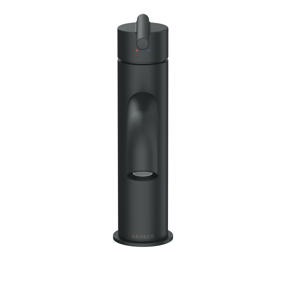 Parma 1H Bath Faucet, Metal Touch Down Drain, Deck Plate, 1.2gpm, Stain Black