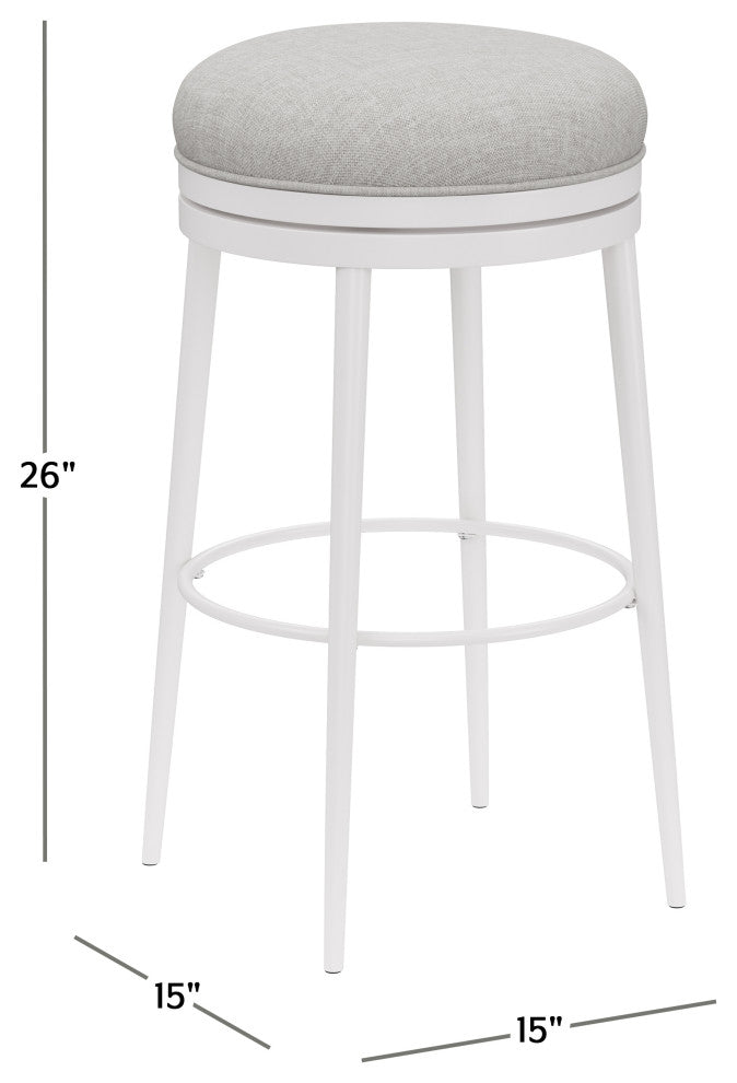 Hillsdale Aubrie Metal Swivel Stool, Counter Height