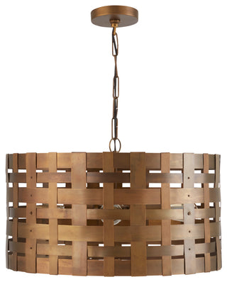 Capital Lighting 330441 4 Light 22"W Pendant - Patinaed Brass