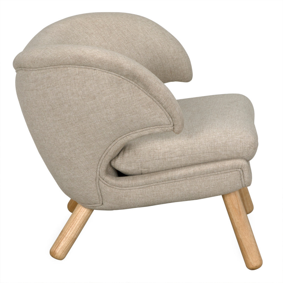 Valerie Chair With Wheat Fabric