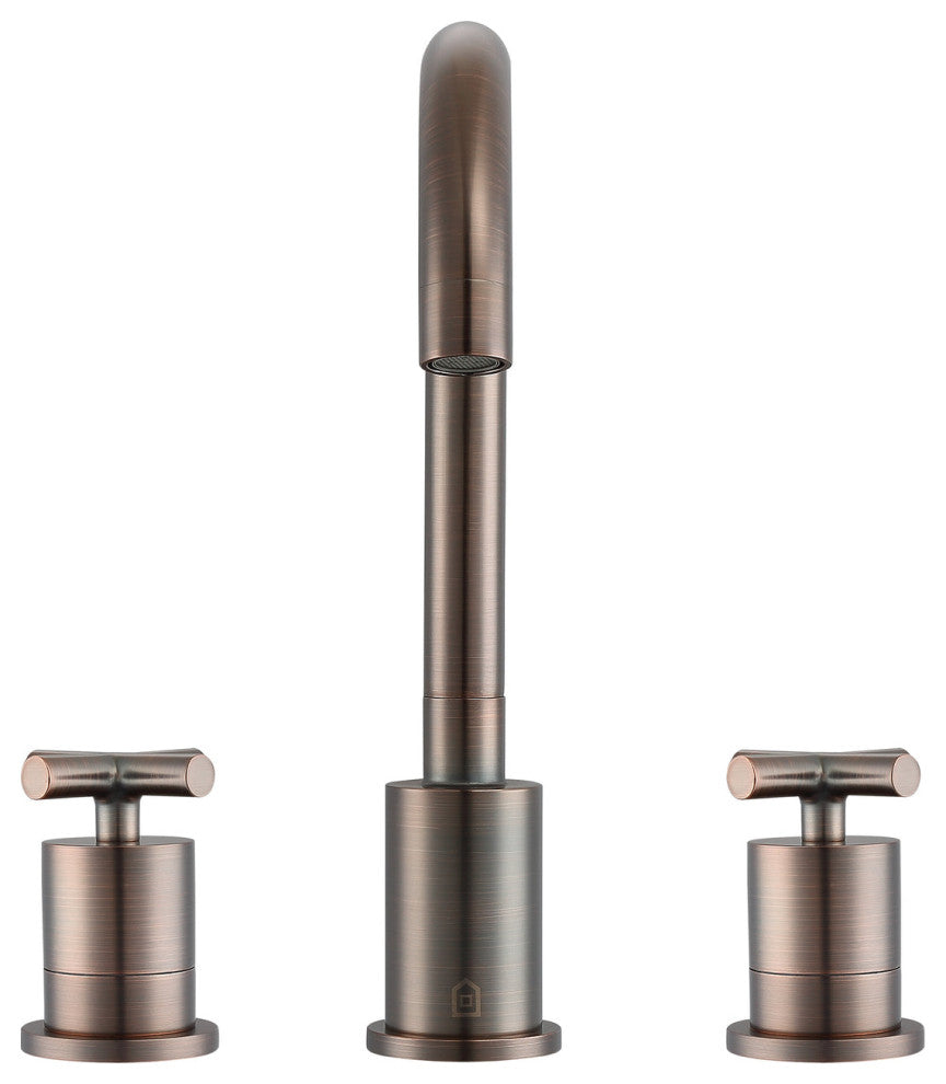 Ava Widespread Cross-Handle 3-Hole Bathroom Faucet in Oil Rubbed Bronze