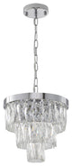 BETHEL INTERNATIONAL OC37C12CH 4-Light Chandelier, Chrome