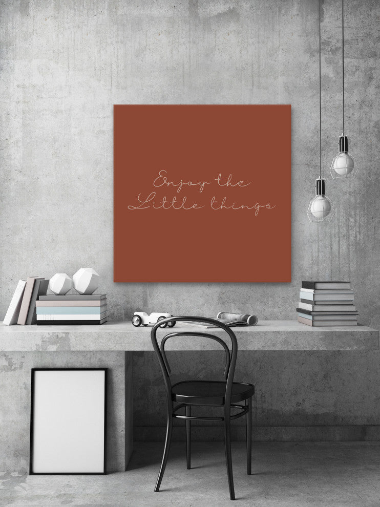 "Enjoy Things" Painting Print on Wrapped Canvas, 32x32