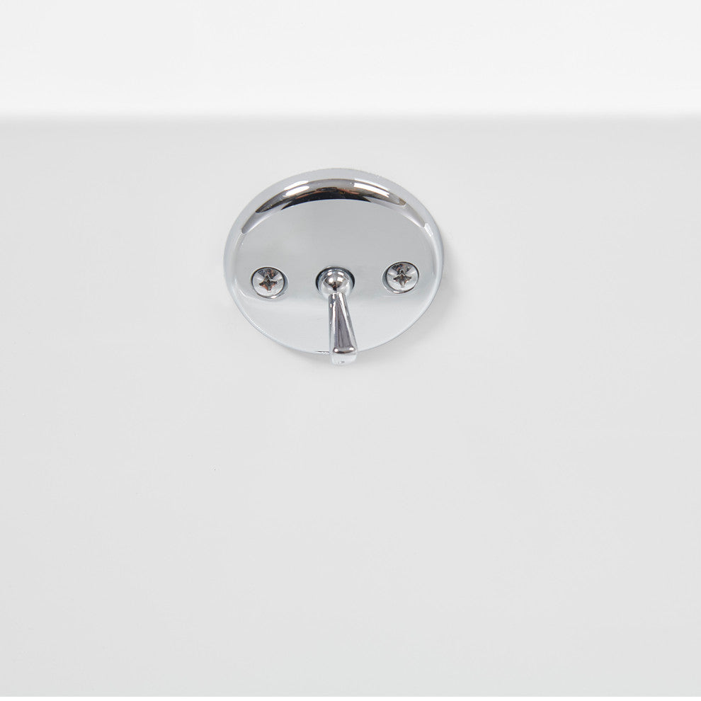 Streamline 60 in. x 32 in. Acrylic Drop-In Bathtub, Polished Chrome