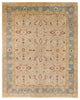 Ottoman, One-of-a-Kind Hand-Knotted Area Rug Beige, 9' 2" x 11' 6"