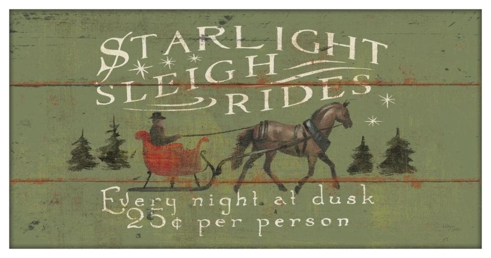 "Holiday Signs II Panel" Digital Paper Print by Wellington Studio, 38"x20"