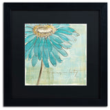 'Spa Daisies III' Matted Framed Canvas Art by Chris Paschke