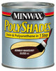 MinwaxÂ® 61480 PolyShadesÂ® Stain/Polyurethane Gloss Finish, Bombay Mahogany, 1 Qt
