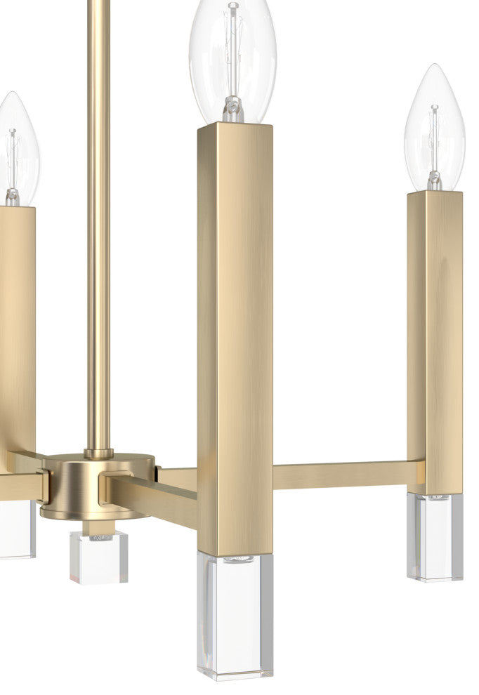 Hunter Sunjai Alturas Gold 4 Light Pendant Ceiling Light