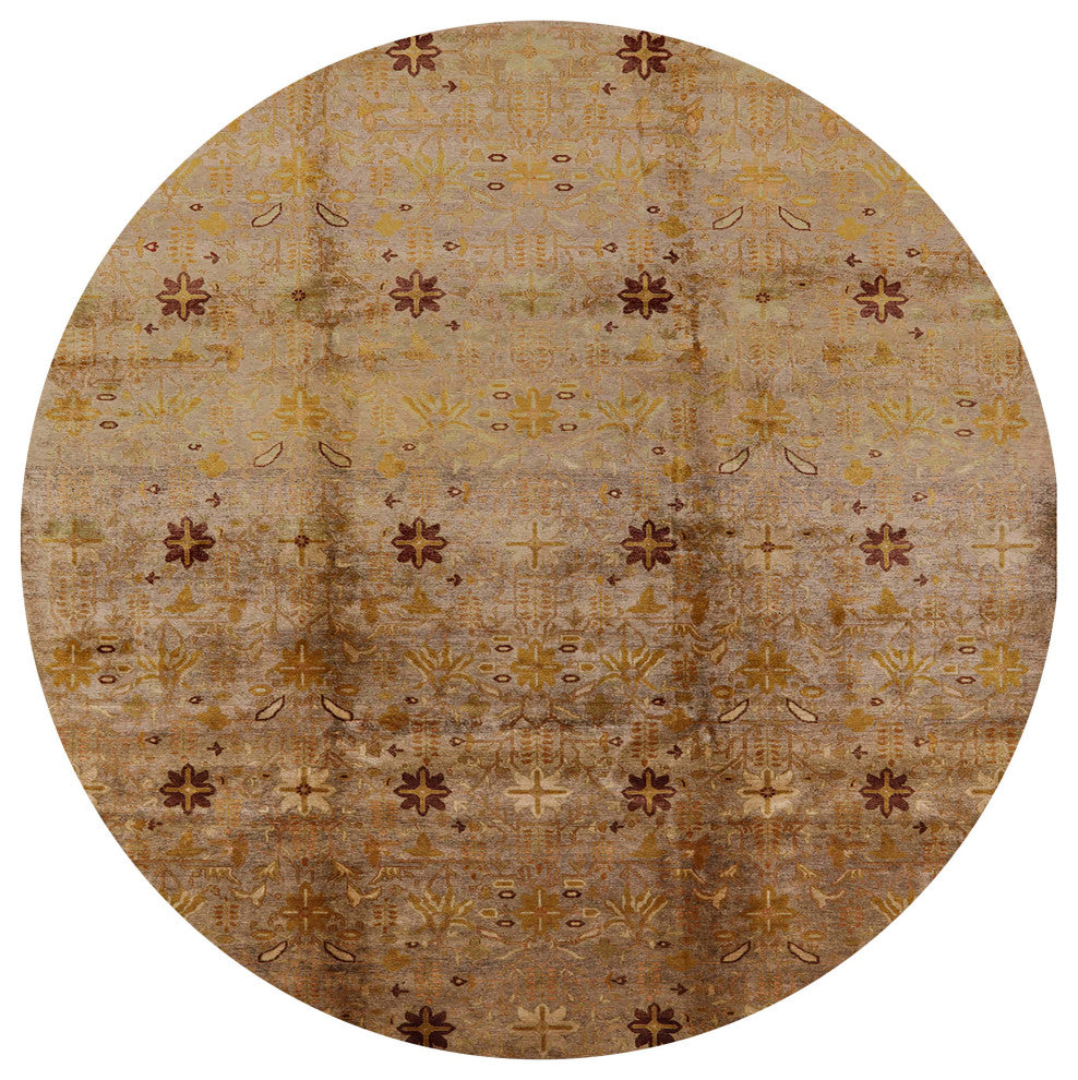 Ahgly Company Indoor Round Mid-Century Modern Area Rugs, 7' Round
