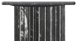 Genoa Marble End / Side Table, Black
