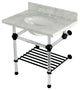 KVPB3030MAB0 30" Console Sink with Acrylic Legs (8", 3 Hole)