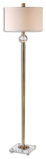 Uttermost Mesita Brass Floor Lamp