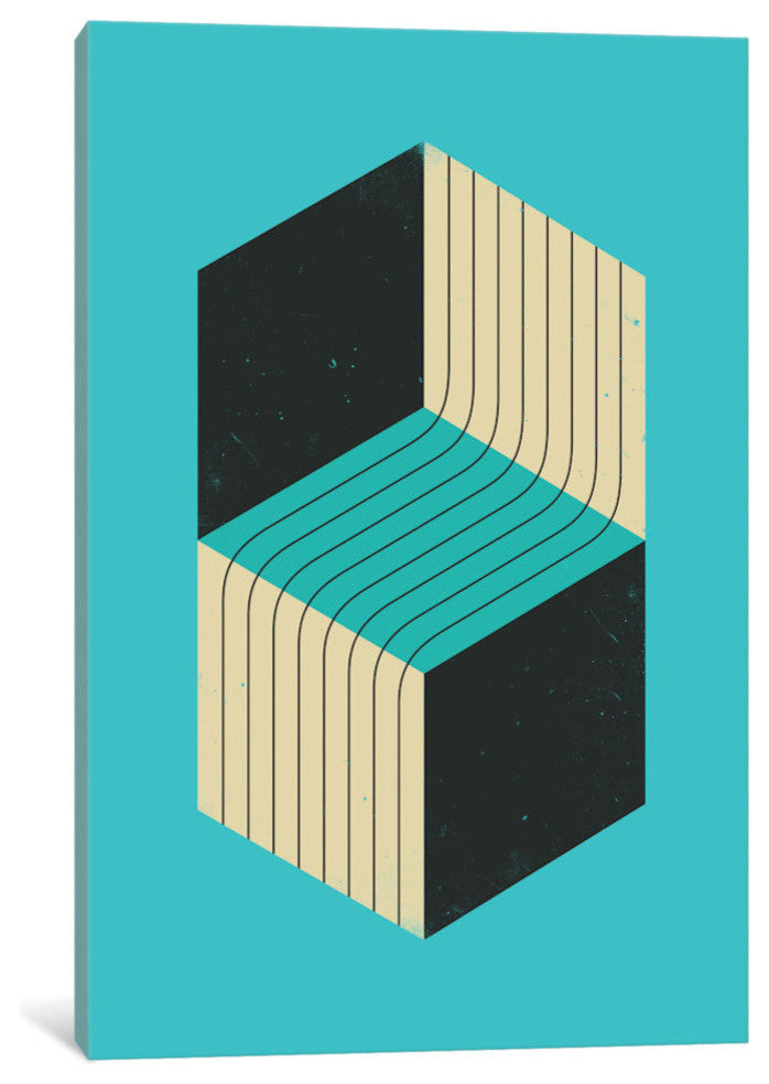 "Cubes VII" Print by Jazzberry Blue, 40"x26"x1.5"