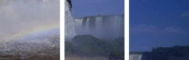 "Argentina, Iguazu Falls" Canvas Art, 36"x12"x1.25"