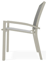 Kendall Sling Stackable Outdoor Dining Chair, Anchor/Storm