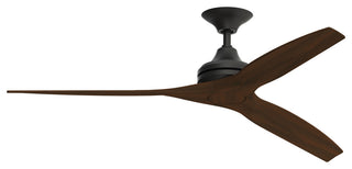 Fanimation Spitfire Ceiling 48" Ceiling Fan, Black/Whiskey Wood Blades
