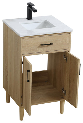 Home Living 20" Single Bathroom Vanity, Mango Wood