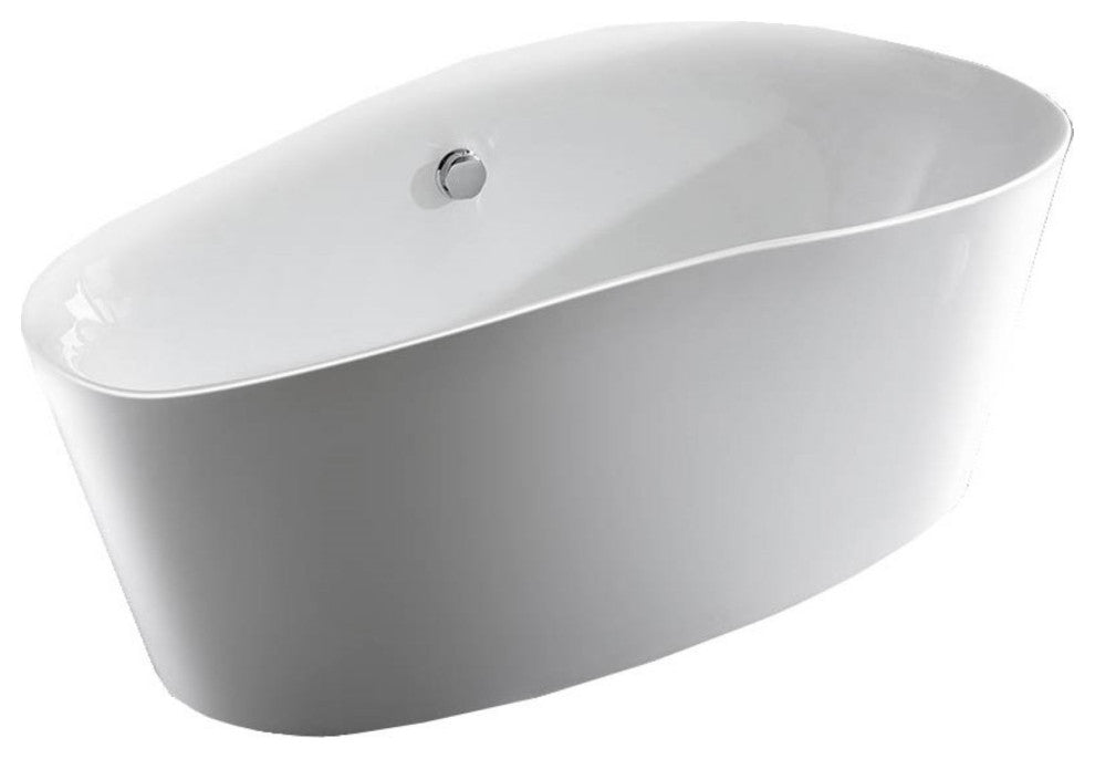 Grasse 67" Freestanding Bathtub, White