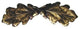 Oak Leaf Pull, Antique-Style Brass