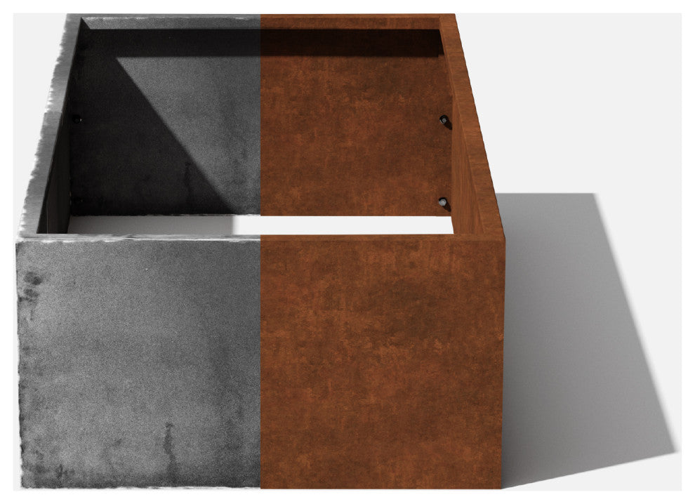 Corten Series Garden Bed Planter, 24"