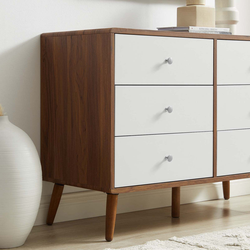Transmit 47" Dresser, Walnut White