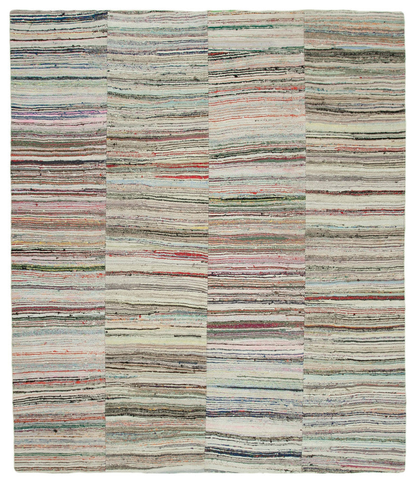 Rug N Carpet - Handmade Anatolian 9' 6'' x 11' 3'' Vintage Patchwork Kilim Rug
