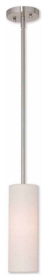 Meridian 1-Light Mini Pendant, Brushed Nickel