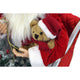 58" African American Dancing Mrs. Claus With Faux-Fur Hand Muff, Home Decor