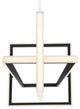 LED Chandelier, Matte Black