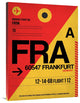 "FRA Frankfurt Luggage Tag 2" Fine Art Print