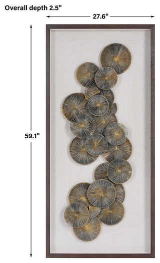 Uttermost 04301 The 27-5/8" x 59-1/8" Framed Decorative Panel - Brown