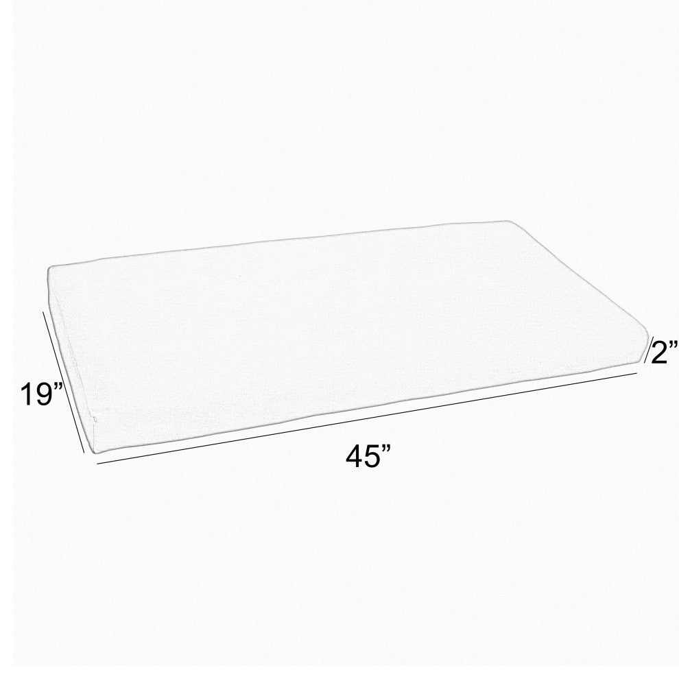 Noble Gray Pensacola Multi Outdoor/Indoor Bench Cushion 45"x19"x2"