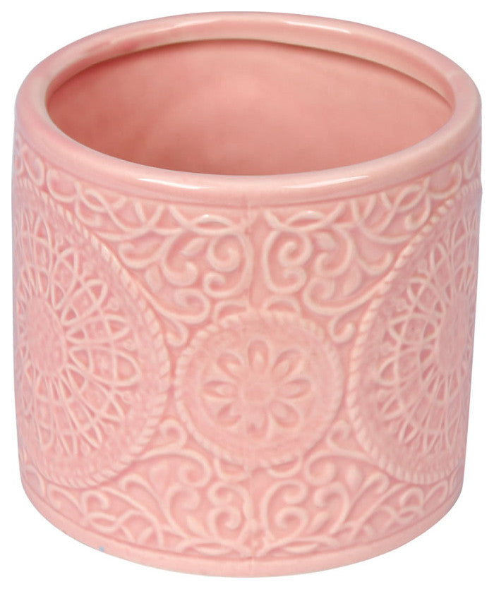 Vickerman Sand Pink Ceramic Pot