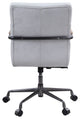 Acme Halcyon Office Chair Vintage White Top Grain Leather