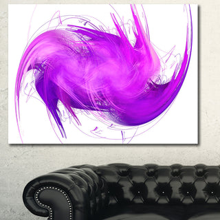 Abstract Purple Fractal Pattern, Oversized Abstract Canvas Art Print, 60x40