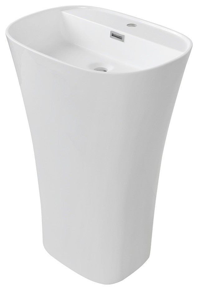 24" Streamline K-1980-24 Solid Surface Resin Freestanding Basin