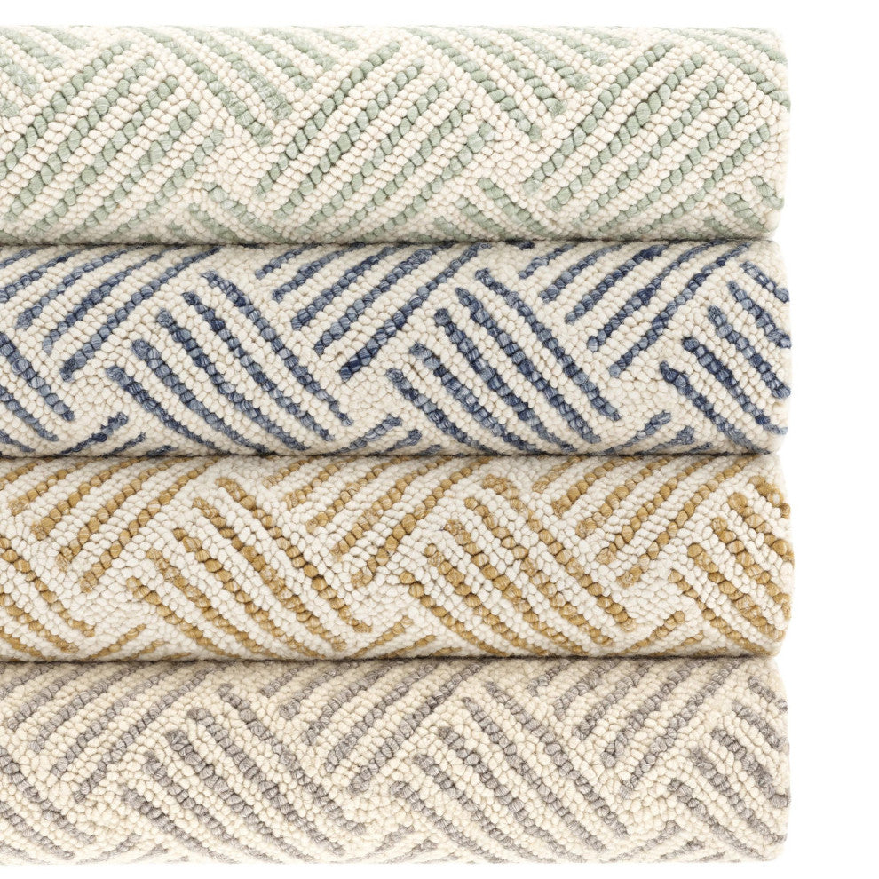 Dash & Albert Layers Grey Hand Hooked Wool Rug, Grey, 3' x 5'