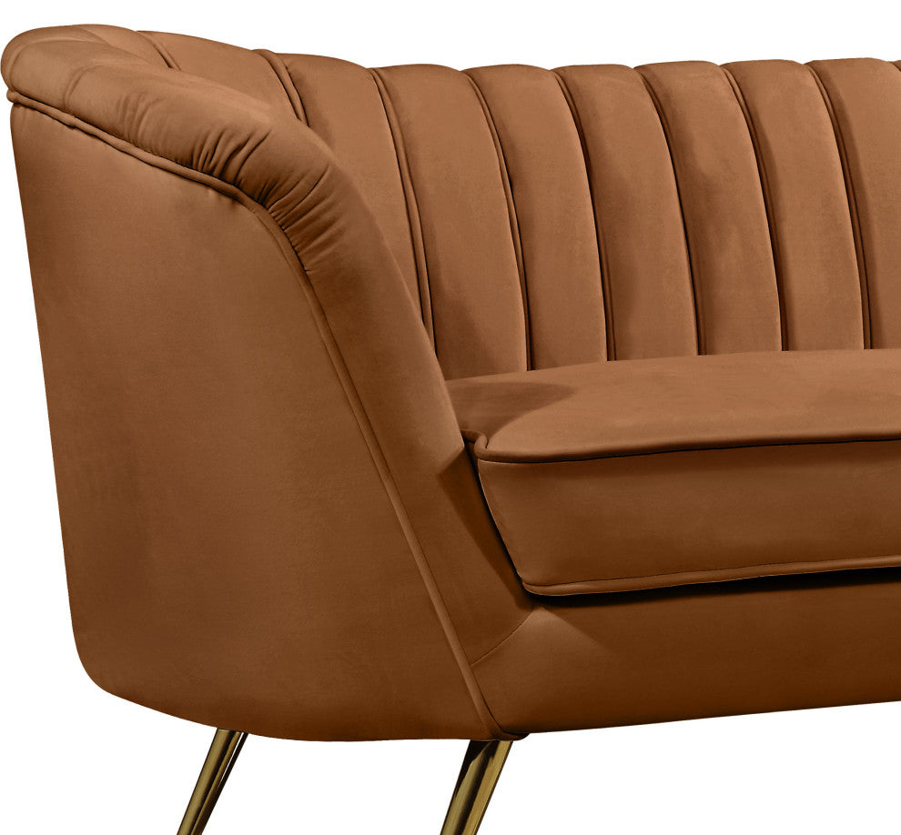 Margo Velvet Upholstered Set, Saddle, Chair