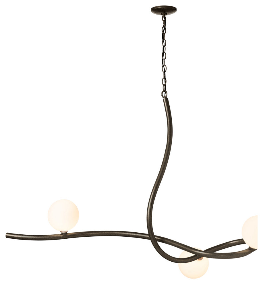 Slide Pendant, Oil Rubbed Bronze Finish, Opal Glass