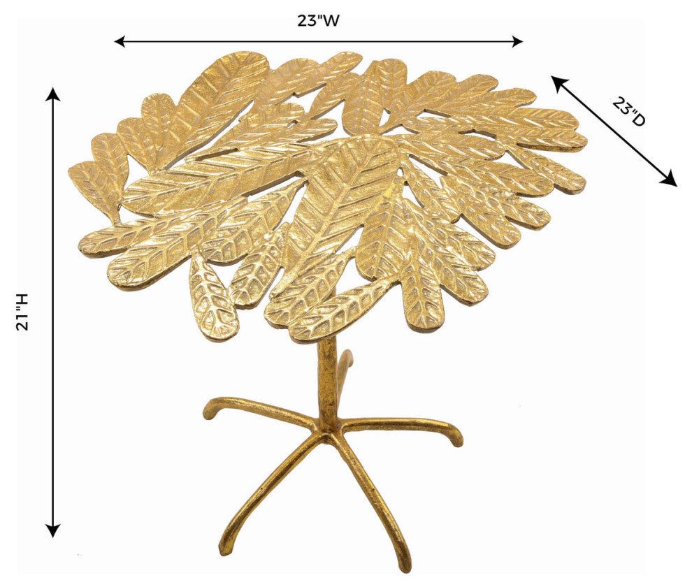 Freesia Gold Side Table