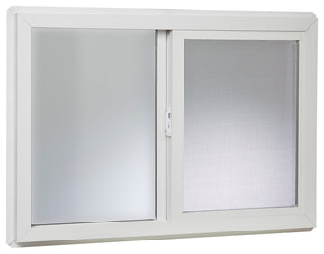32x22 Vinyl Left, Hand Sliding Window with Dual Pane Insulated Glass