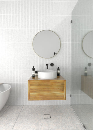 Round 24" Stainless Steel Framed Mirror, Satin Brass